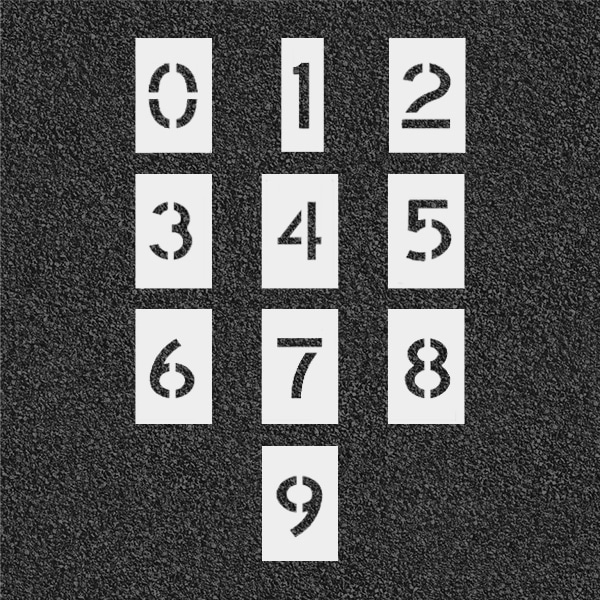 6" Number Stencils