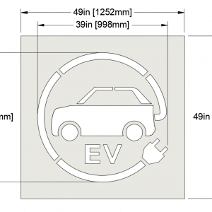 Electrical Vehicle Stencil Dimensions