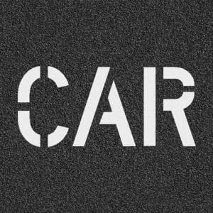CAR Stencil - 18" Letters