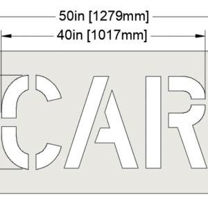 CAR Stencil Dimensions