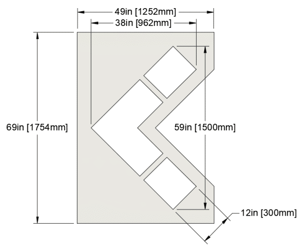 City Arrow Straight Arrow Dim