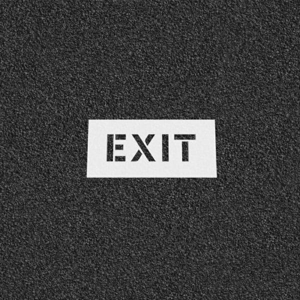Exit Stencil (LDPE Plastic)
